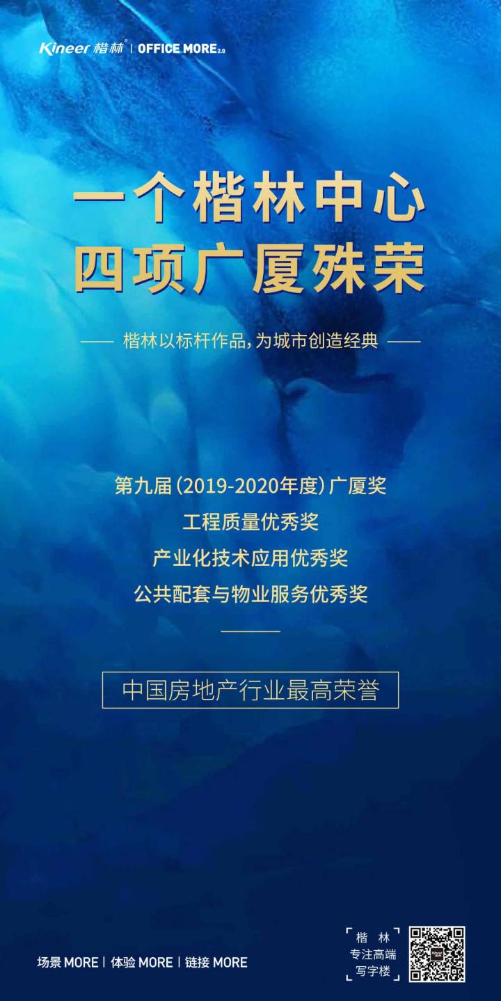 一個楷林中心，四項廣廈殊榮